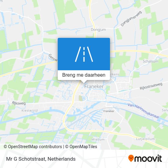 Mr G Schotstraat kaart