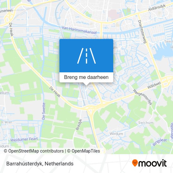 Barrahústerdyk kaart