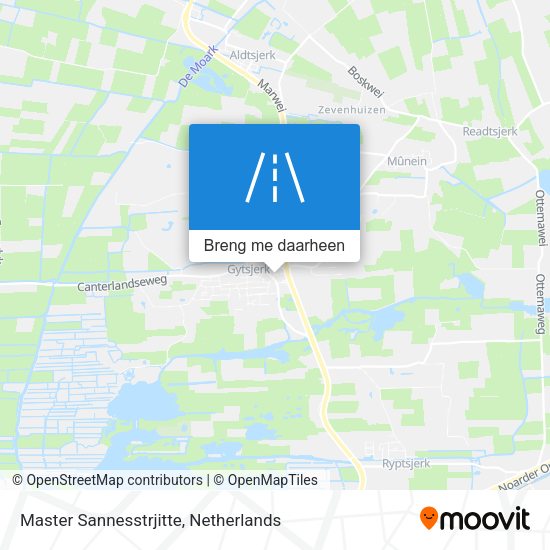 Master Sannesstrjitte kaart