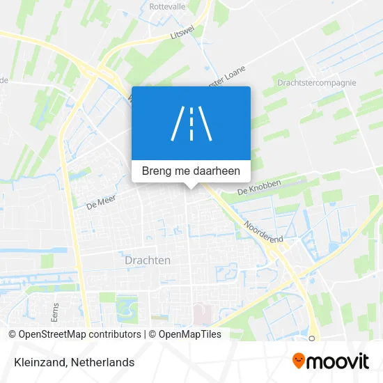 Kleinzand kaart