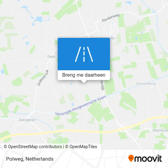 Polweg kaart