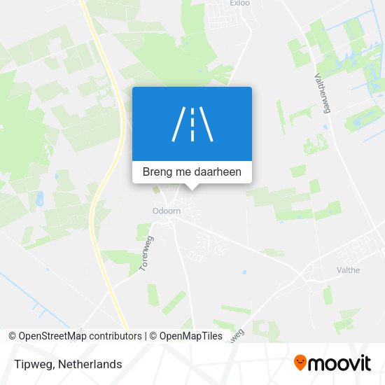 Tipweg kaart