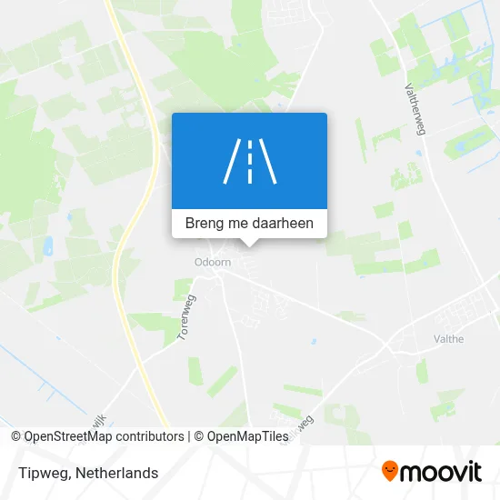 Tipweg kaart