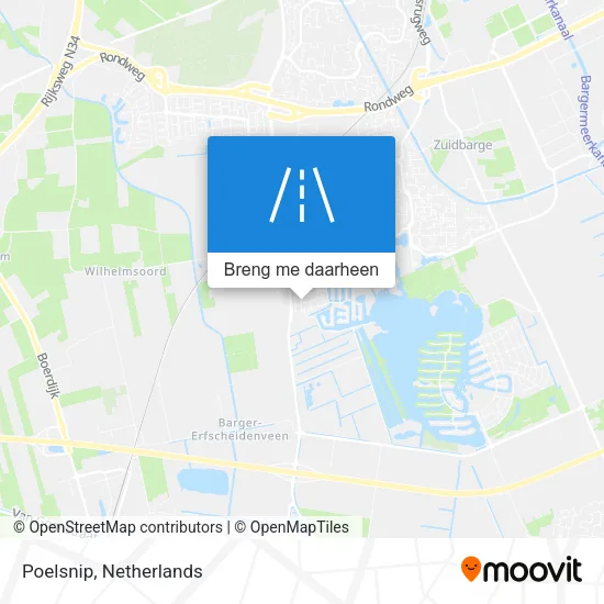 Poelsnip kaart