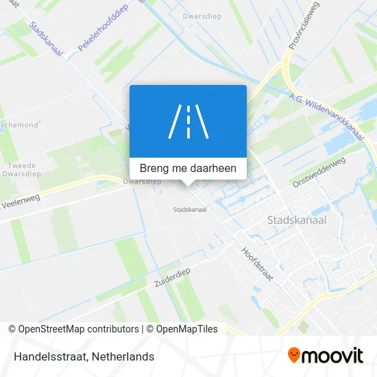 Handelsstraat kaart