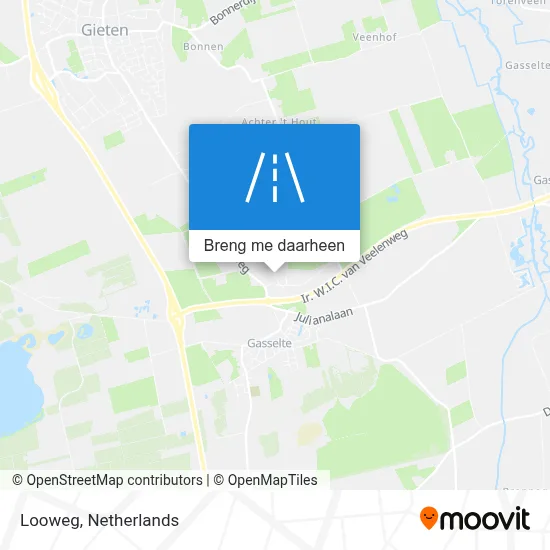 Looweg kaart