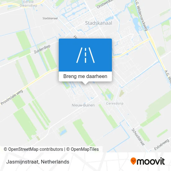 Jasmijnstraat kaart