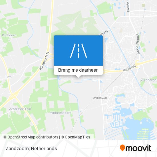 Zandzoom kaart