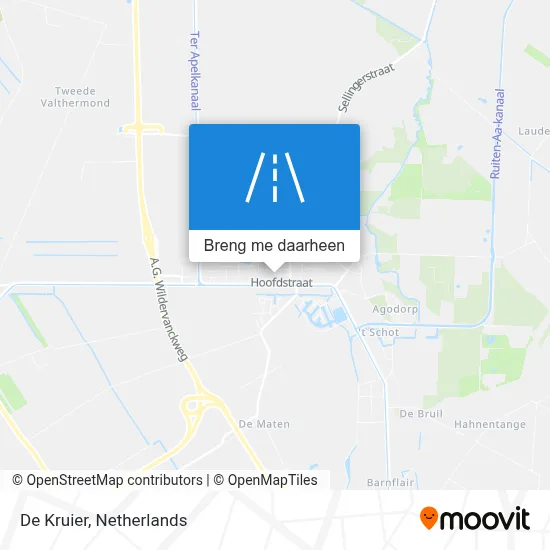 De Kruier kaart