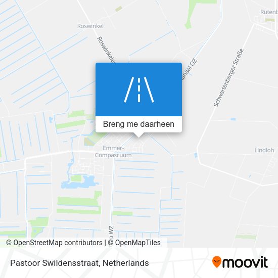 Pastoor Swildensstraat kaart
