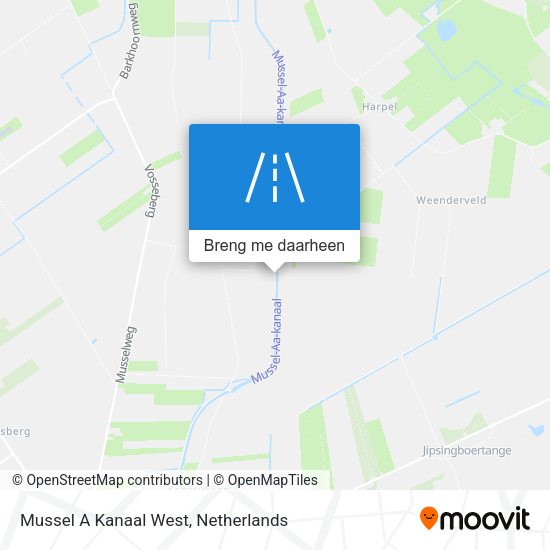 Mussel A Kanaal West kaart