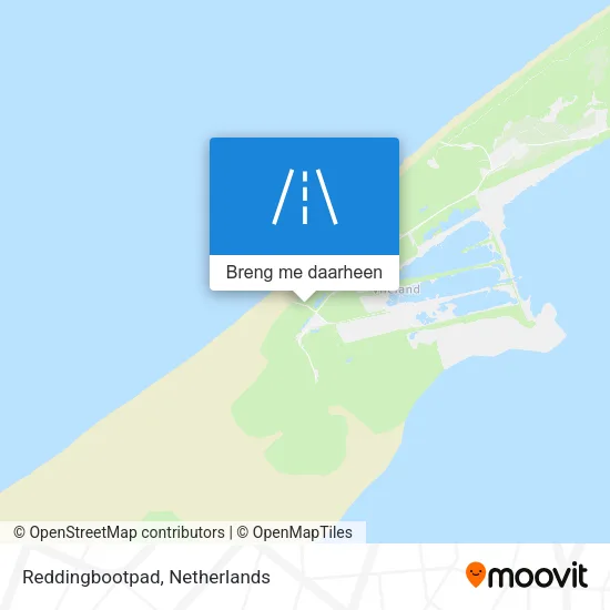 Reddingbootpad kaart