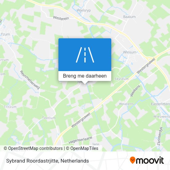 Sybrand Roordastrjitte kaart