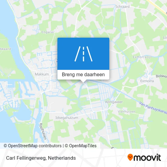 Carl Fellingerweg kaart