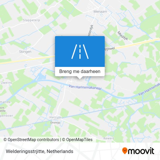 Welderingsstrjitte kaart
