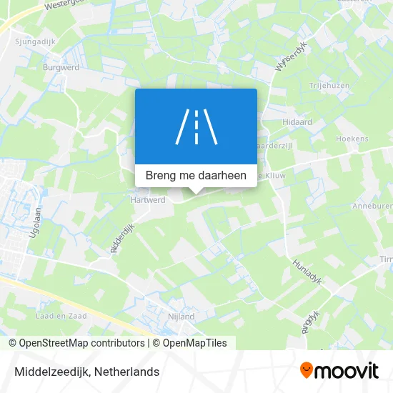 Middelzeedijk kaart