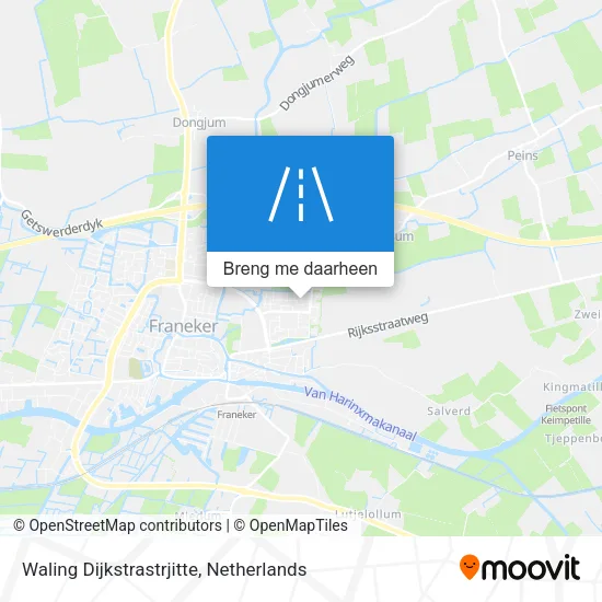 Waling Dijkstrastrjitte kaart