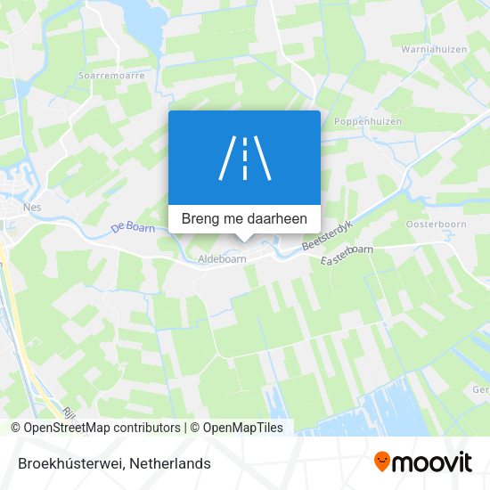 Broekhústerwei kaart