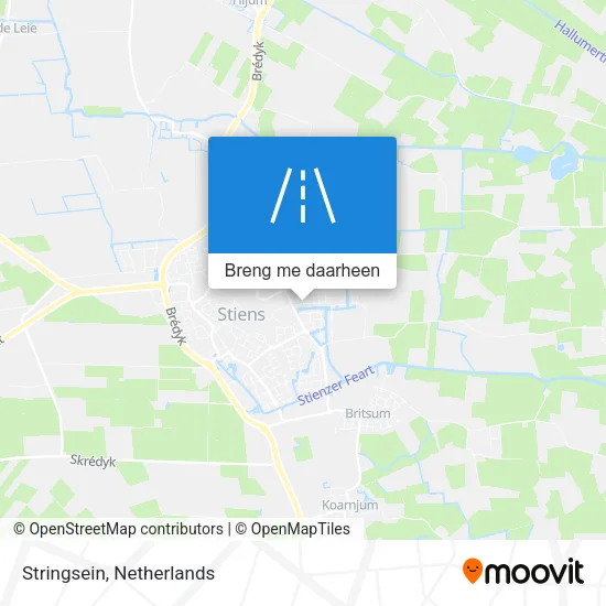 Stringsein kaart