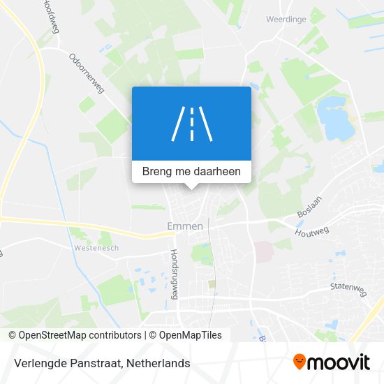 Verlengde Panstraat kaart