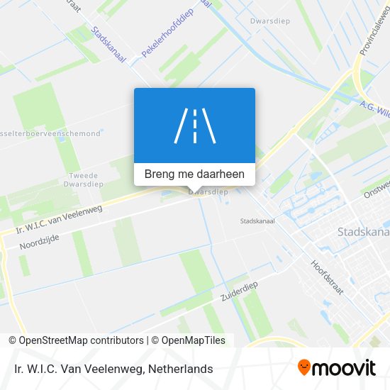Ir. W.I.C. Van Veelenweg kaart