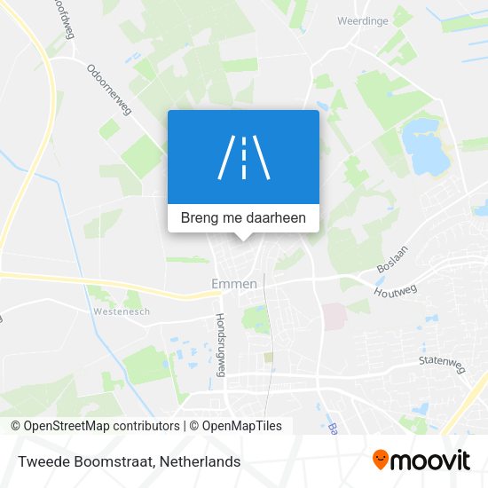 Tweede Boomstraat kaart