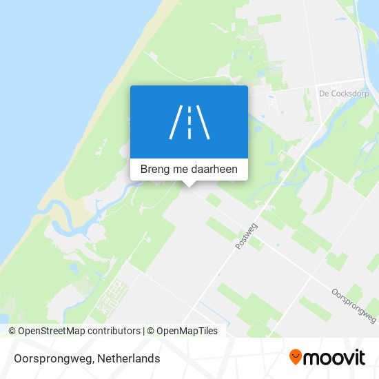 Oorsprongweg kaart