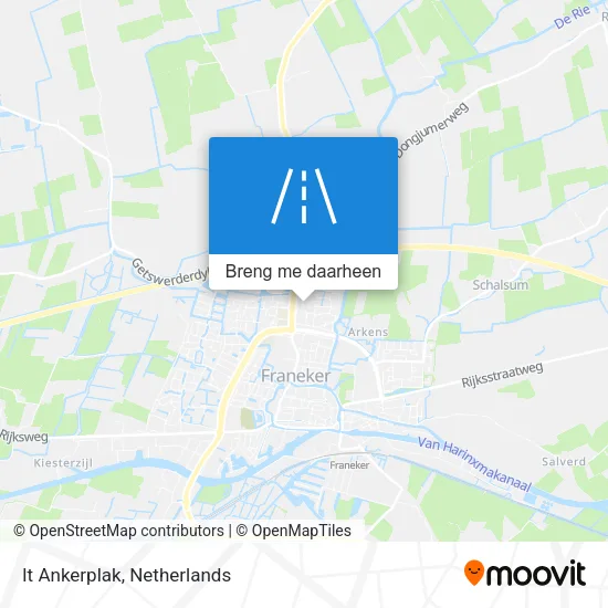 It Ankerplak kaart