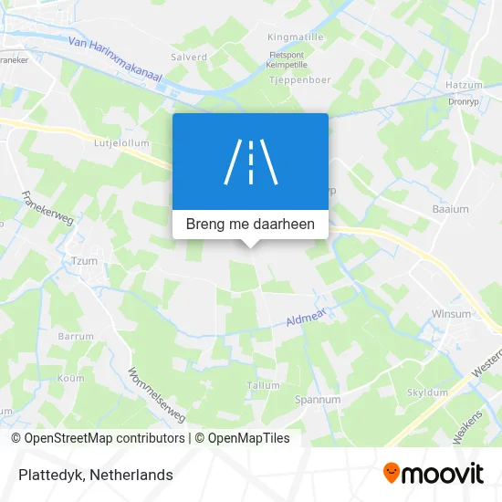 Plattedyk kaart