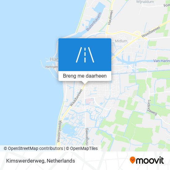 Kimswerderweg kaart