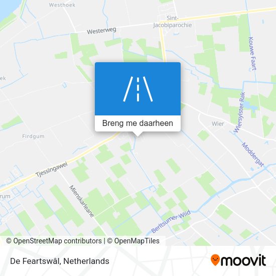 De Feartswâl kaart
