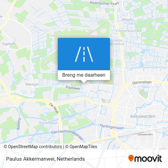 Paulus Akkermanwei kaart