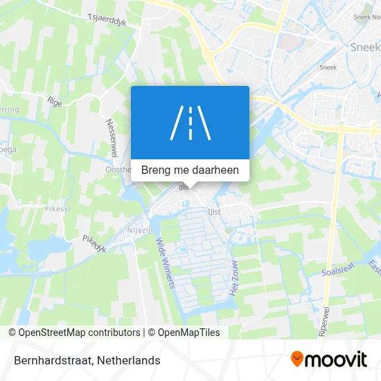 Bernhardstraat kaart