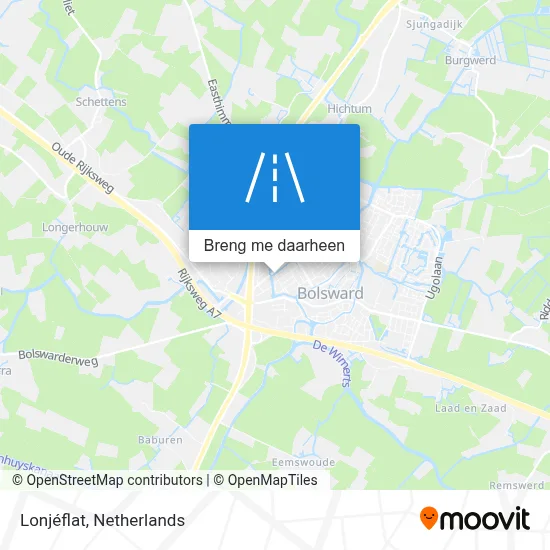 Lonjéflat kaart