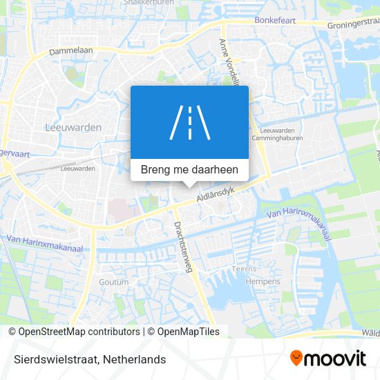 Sierdswielstraat kaart