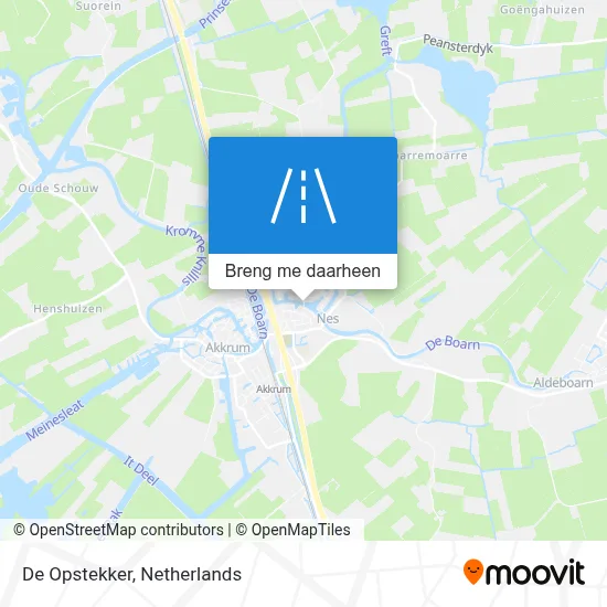 De Opstekker kaart