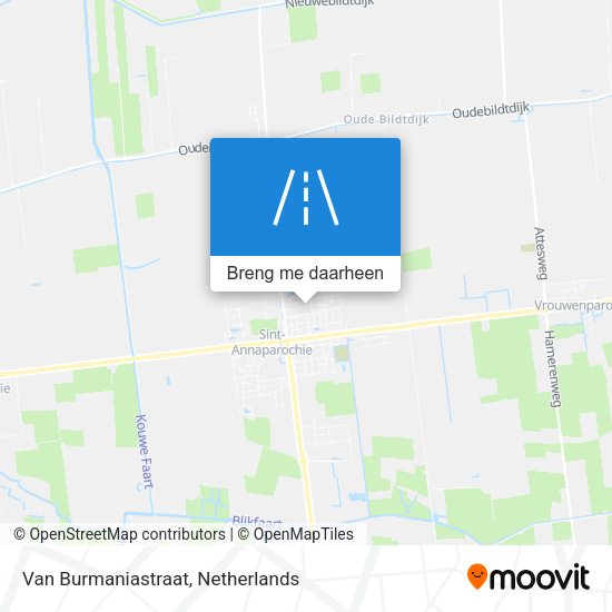 Van Burmaniastraat kaart