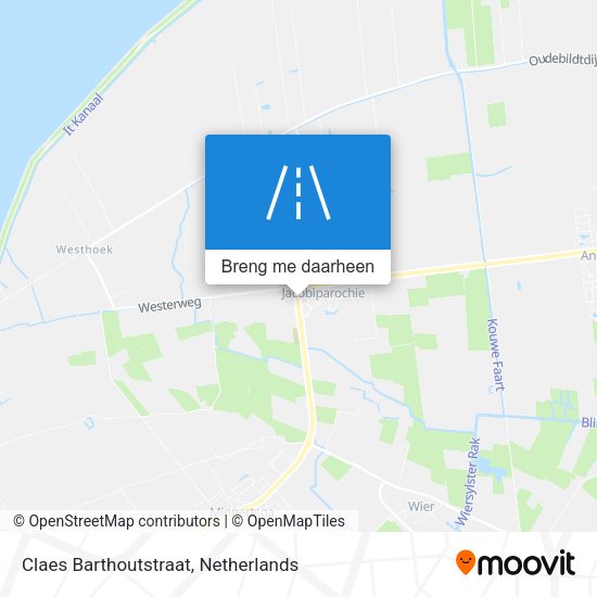Claes Barthoutstraat kaart