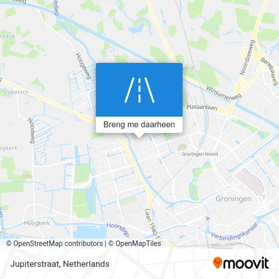 Jupiterstraat kaart