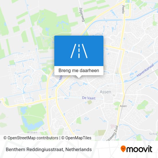 Benthem Reddingiusstraat kaart