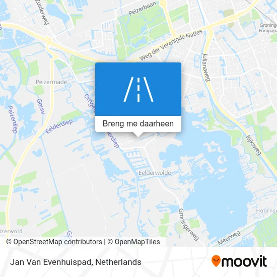 Jan Van Evenhuispad kaart