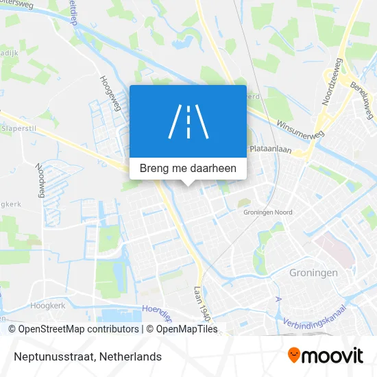 Neptunusstraat kaart