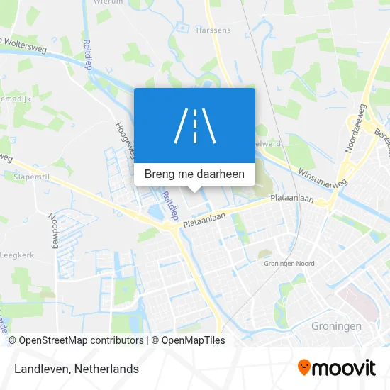 Landleven kaart