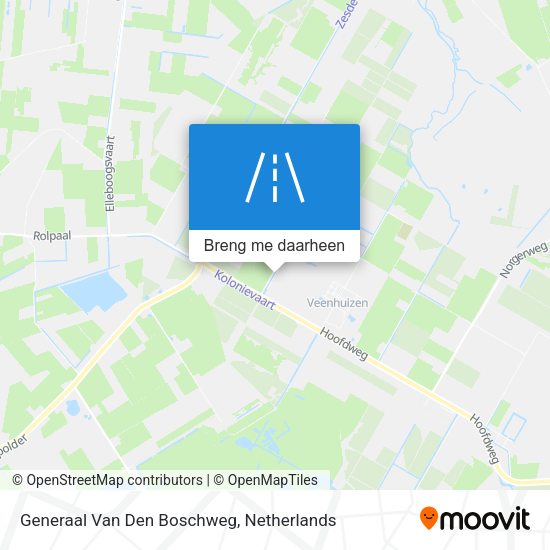 Generaal Van Den Boschweg kaart