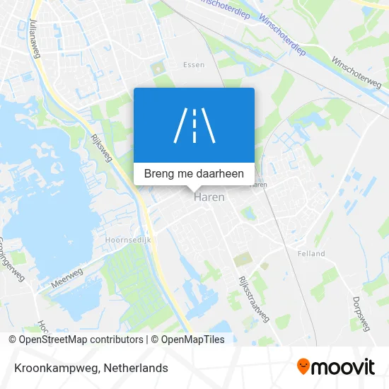 Kroonkampweg kaart