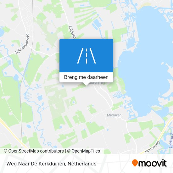 Weg Naar De Kerkduinen kaart
