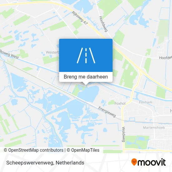 Scheepswervenweg kaart