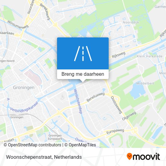 Woonschepenstraat kaart