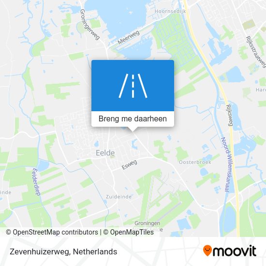 Zevenhuizerweg kaart