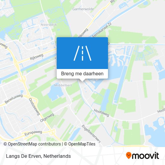 Langs De Erven kaart